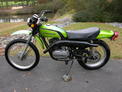 1974 Kawasaki 250 Enduro green Ohio 001