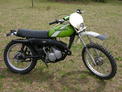 1975 Kaw 125 K1 Enduro MX green detailed