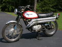 1969 Kawasaki A1 orange white high pipe 6-06 004