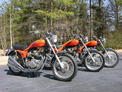 Trio of 1973 Triumph X75 Hurricanes 207 001