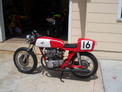 1974 Honda CB450 Cafe red white 70707